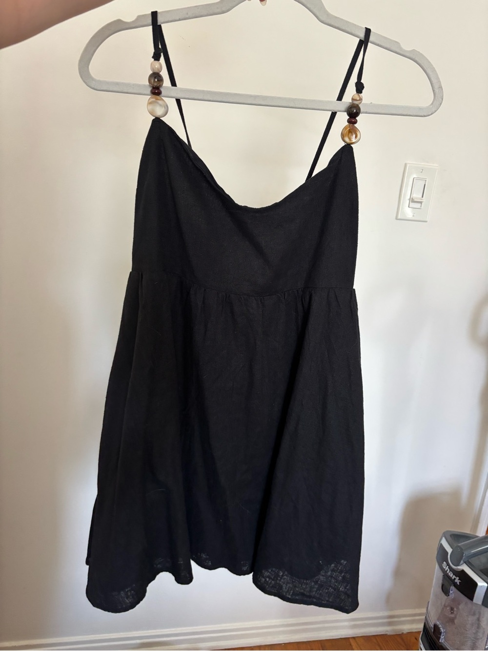 Abercrombie & Fitch Black Mini Sundress with Spaghetti Straps